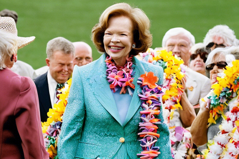 This week's fond memory of former first lady Rosalynn Carter, including lightheartedness, leis, and meaningful moments